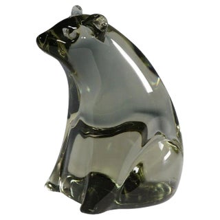 Art Glass Sculpture Bear attributed to Livio Seguso, 1970s For Sale