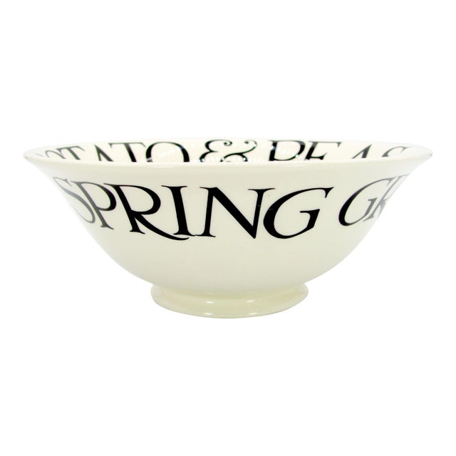 2011 2012 Emma Bridgewater Black Toast & Marmalade 9" Serving Vegetable Bowl - 2 Available For Sale