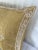 Asian Medallion Floral Zardozi Embellished Gold Silk Jacquard. Decorative Pillow Cover For Sale - Image 4 of 6