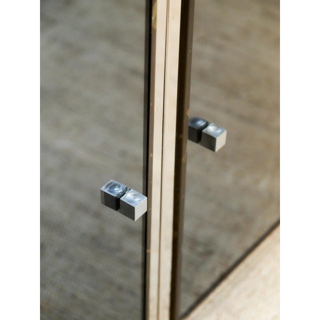 Angolo Metal Arte in Italy, 1960s Chrome and Mirror Glass Sideboard For Sale In Los Angeles - Image 6 of 9