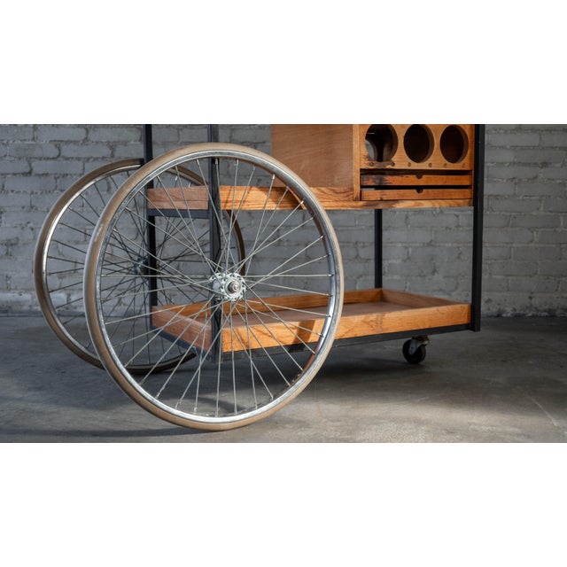 Vintage Mid-Century Arthur Umanoff for David Morgan Bar Cart For Sale In Boston - Image 6 of 18