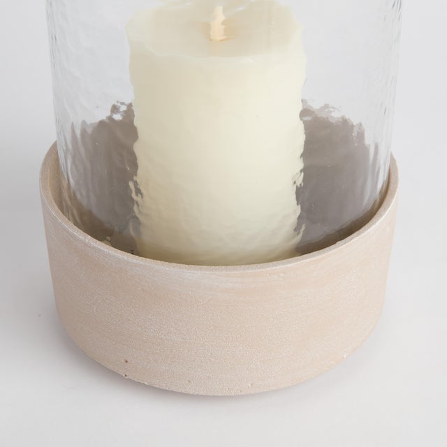 Modern Pietra Cylinder Hurricane Large For Sale - Image 3 of 4