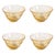 Contemporary Antibes 4-Piece Set Glass Bowls, Yellow For Sale - Image 3 of 3