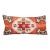 Decorative Turkish Oushak Rug Pillow – Vintage Lumbar Textile Cushion -19'' X 31'' For Sale