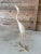 Vintage Carved Wood Crane Coastal Bird Floor Sculpture For Sale In Naples, FL - Image 6 of 12