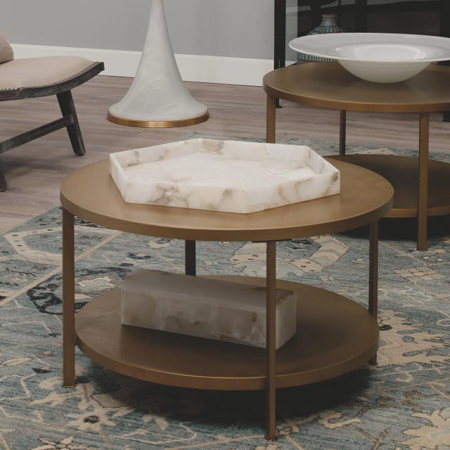 Our alabaster tray is a favorite for bathrooms, living rooms, entryways and bedrooms. The organic cut pieces of alabaster...