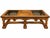 Vintage Mediterranean Revival Parquet-Pattern Wood and Smoked Glass Coffee Table For Sale - Image 18 of 18