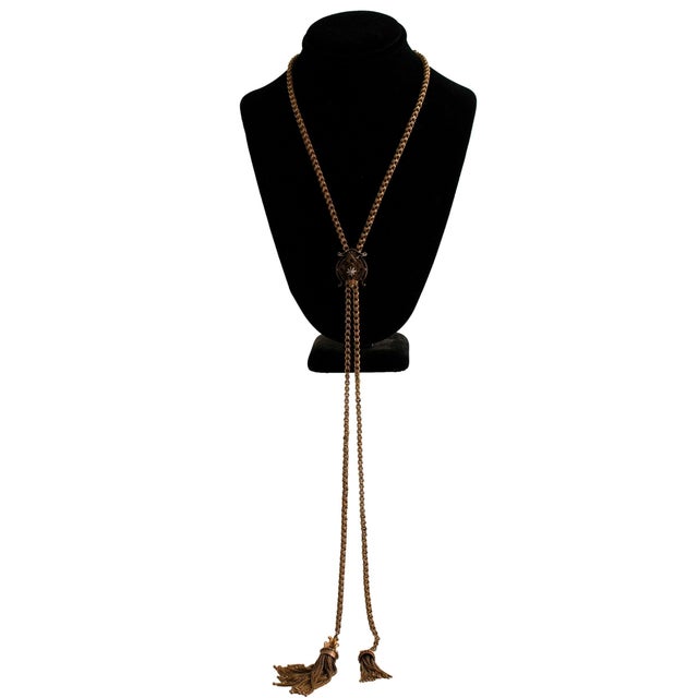 Early 19th Century Black Enamel and Seed Pearl Slide Necklace For Sale - Image 5 of 5