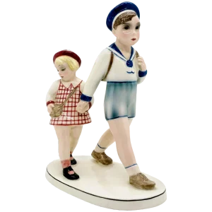 Schoolkids Figurine by Claire Weiss, 1930s