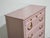 Pink Mid Century Transitional Highboy Dresser in Pink- Newly Painted For Sale - Image 8 of 11
