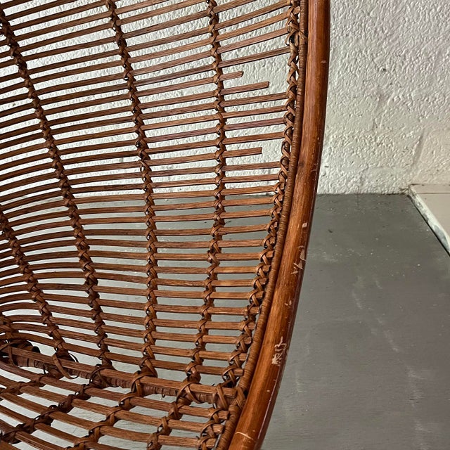 Spherical Reed Hanging Chair, 2000s For Sale - Image 11 of 15