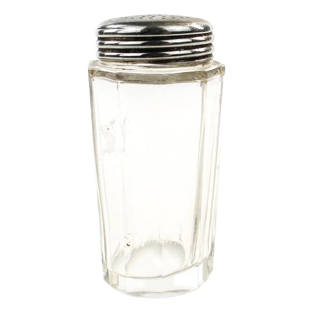 Art Deco Crystal Salt Holder, United Kingdom, 1950s For Sale