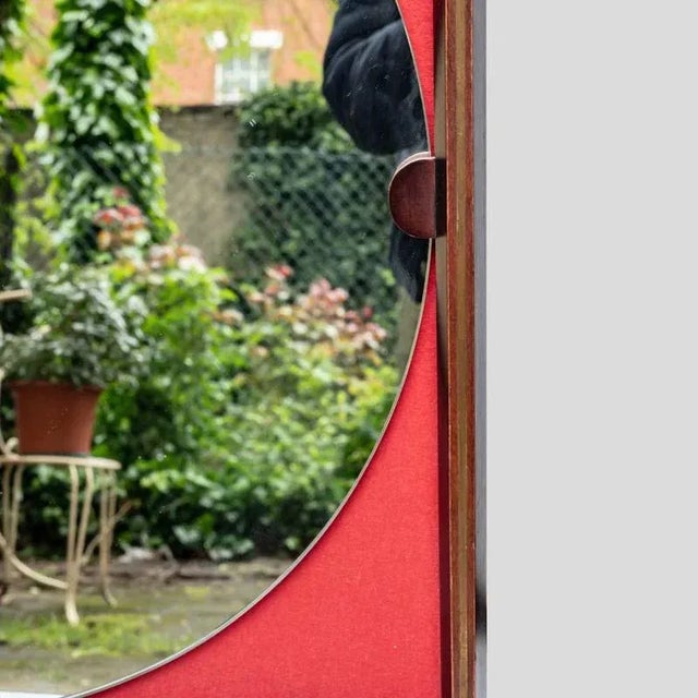 Wood Rosewood Frame Mirror by Carlo De Carli, 1960s For Sale - Image 7 of 10