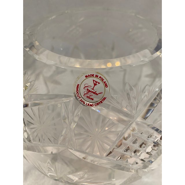 1980s Cut Crystal Bowl For Sale - Image 4 of 4