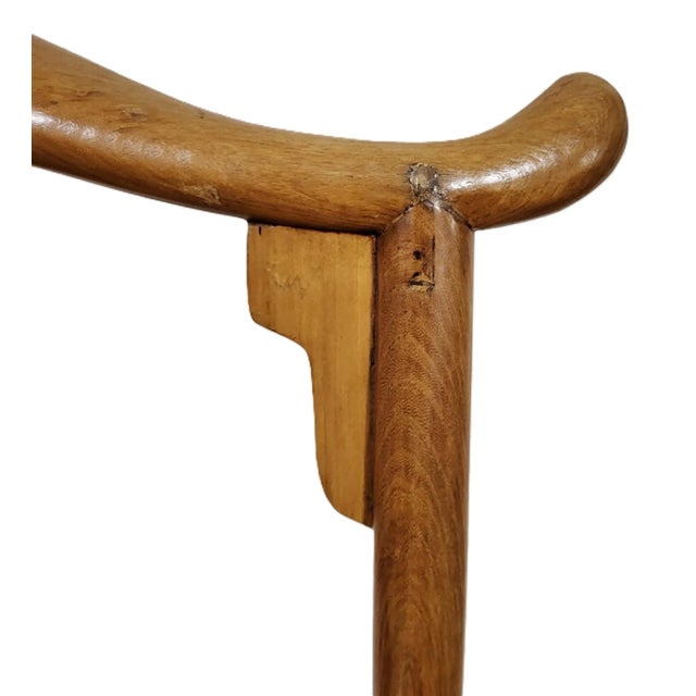 Chinese Early 19th C Carved Elm Wood Yoke Chair Armchair For Sale - Image 10 of 15