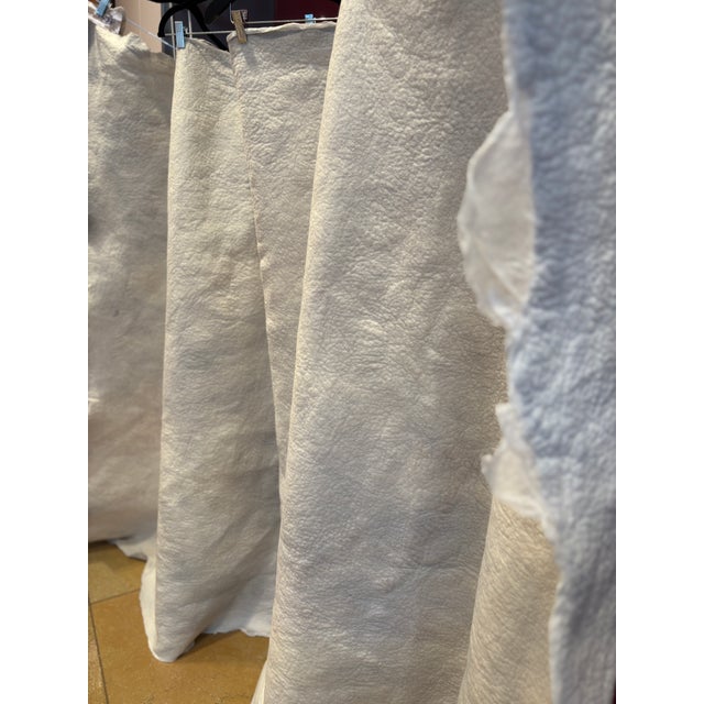 Authentic handcrafted blanket by renowned Dutch textile artist Claudy Jongstra, known for her museum-quality felt works...