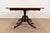 1980s Baker Furniture Georgian Banded Mahogany Double Pedestal Extension Dining Table, Newly Refinished For Sale - Image 13 of 15