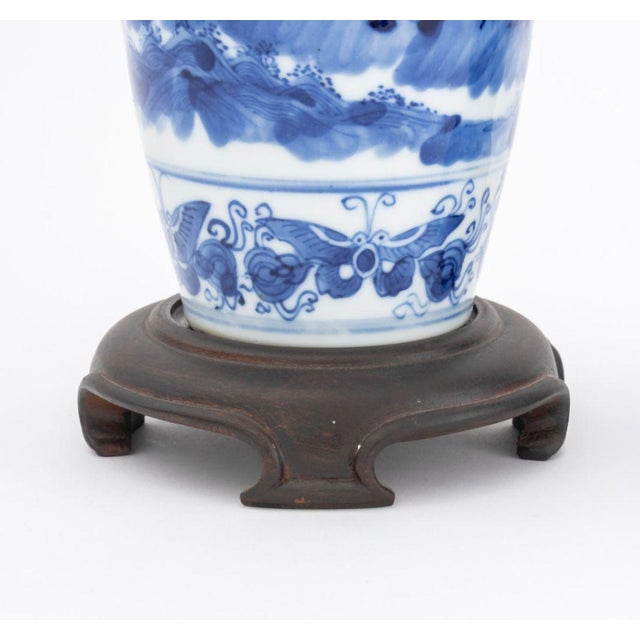 Chinese Blue & White Porcelain Vases, Near Pair For Sale - Image 9 of 12