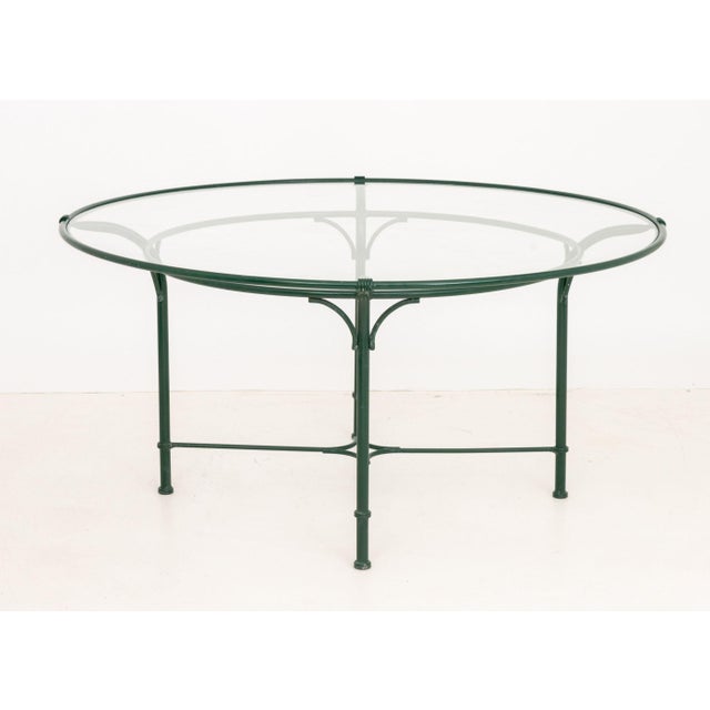 Green Richard Frinier for Brown Jordan "Venetian" Table For Sale - Image 8 of 8