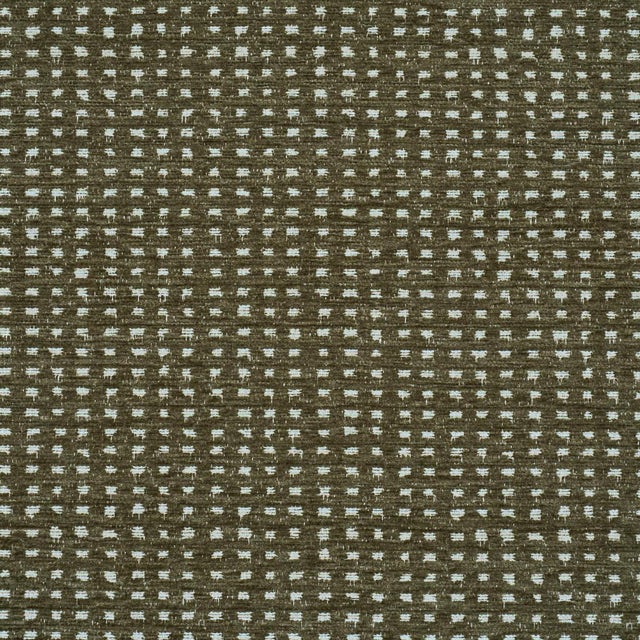 Traditional Schumacher Jasper Performance Chenille Fabric In Green For Sale - Image 3 of 4