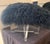 Jonathan Adler Pair of Jonathan Adler Black Mongolian Lamb Fur Lucite Benches / Ottoman’s For Sale - Image 4 of 12