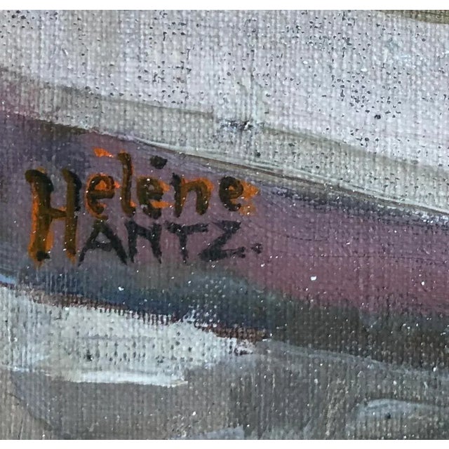 Modern Helène Hantz, L'Ile Rousseau, Pont du Mont-Blanc et lac à Genève, Oil on canvas For Sale - Image 3 of 8