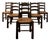 Vintage French Brutalist Dining Chairs by Georges Robert, 1950s, Set of 6 For Sale
