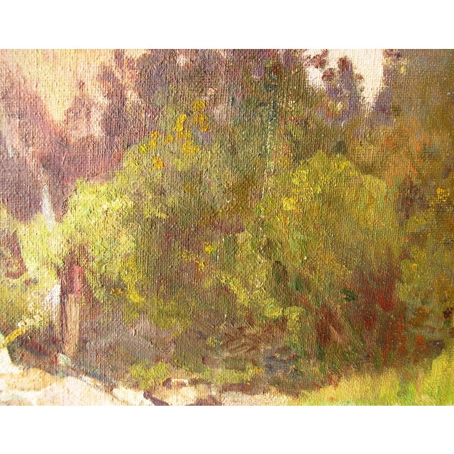 Heinrich Deuchert, Mountain Stream in the Alps, 1900s, Oil Painting on Canvas, Framed For Sale - Image 10 of 15