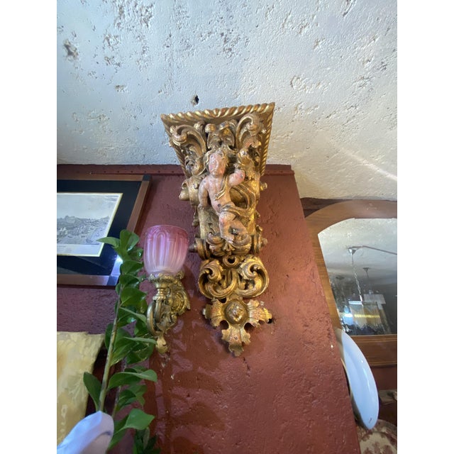 Antique Corbels in Walnut, Set of 2 For Sale - Image 13 of 16