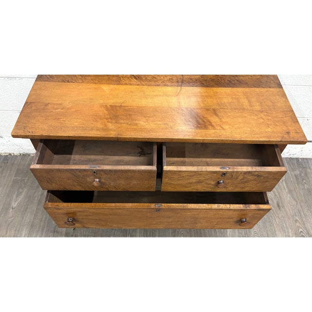Antique American Victorian Dresser With Tall Removable Swivel Mirror For Sale - Image 4 of 11