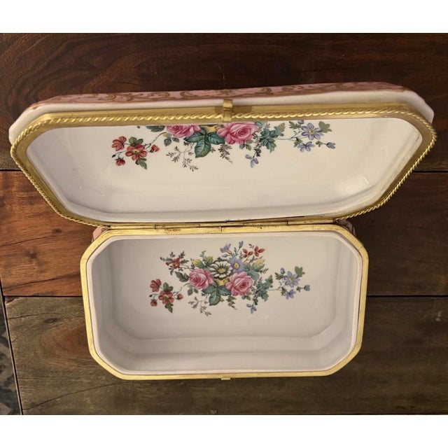Sevres Style Porcelain Bombs Casket Box For Sale - Image 4 of 8
