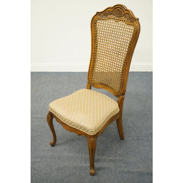 High End Country French Provincial Cane Back Dining Side Chair For Sale - Image 4 of 9