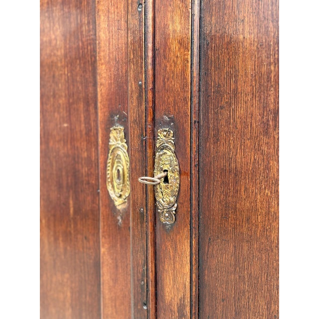 Small Antique George III Oak Housekeepers Cabinet, C1770 For Sale - Image 9 of 13