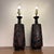Pair Century Modern Pair of Lamps With Heavy Lava Glaze Textured For Sale - Image 10 of 12