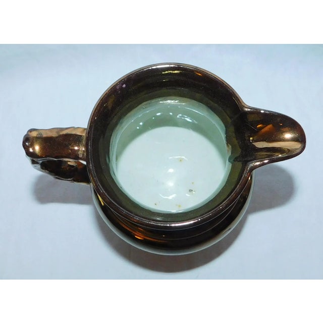 English Antique English Copper Lustre Creamer For Sale - Image 3 of 8