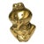 Mid 20th Century Brass Laughing Frog Bank Happy Brass Frog Coin Bank For Sale