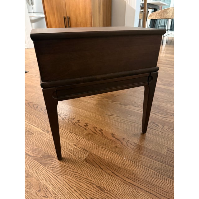 Mid-Century Modern Pair of 1960s Mersman Walnut Step End Tables For Sale - Image 3 of 7