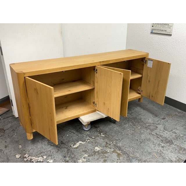 Brown Classic Concepts Orlando Oak Wood Credenza For Sale - Image 8 of 12