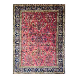 10x14 Persian Sarouk Style Area Rug - 502263 For Sale