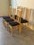 Mid 20th Century Mid 20th Century Italian Dining Chairs by Ims SRL - Maple Wood & Black Upholstery - Set of 6 For Sale - Image 5 of 10