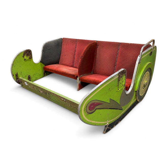 Vintage Fairground Sidecar Bench, 1920s For Sale - Image 11 of 11