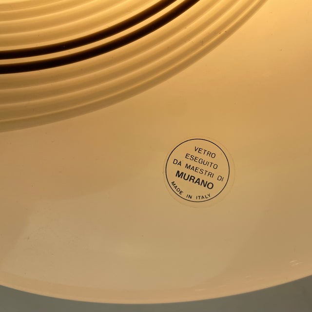 Murano Ceiling Lamp in the style of Tagliapietras, Italy, 1980s For Sale - Image 3 of 8