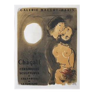 1960s 'Ceramiques Sculptures Et Les Fables' Lithograph by Marc Chagall For Sale