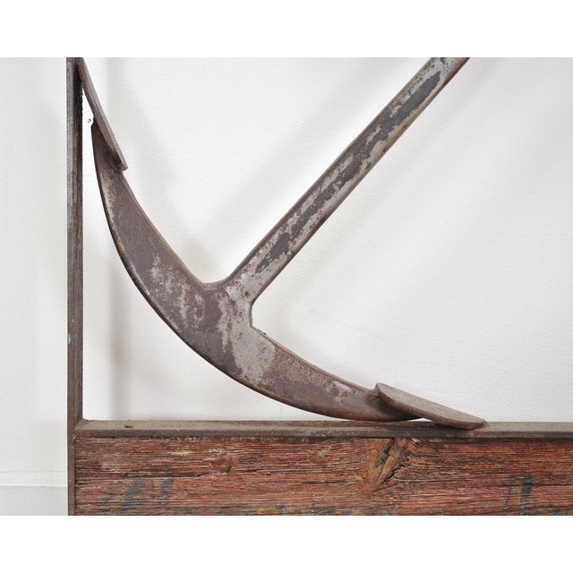 British Crown & Anchor Iron Hanging Tavern or Pub Sign For Sale - Image 12 of 18