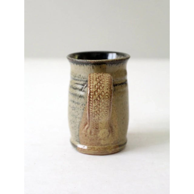 Vintage Studio Pottery Mug For Sale - Image 4 of 11