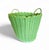 Plastic Woven Plastic Rattan Baskets, 1970s, Set of 2 For Sale - Image 7 of 10