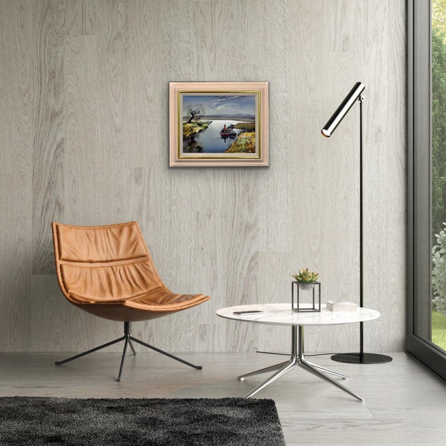 Rowland Hilder, River Bure, Norfolk, East Anglia, Oil Painting, 1950s, Framed For Sale - Image 10 of 18