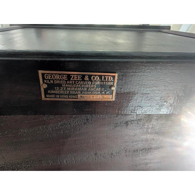 Mid 20th Century George Zee & Co. George III Style Rosewood Tea Cart / Serving Trolley For Sale - Image 11 of 15