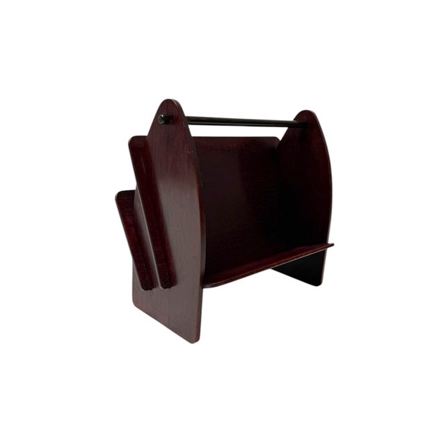 Art Deco Amsterdamse School Magazine Rack from Paul Bromberg, 1920s For Sale - Image 4 of 12