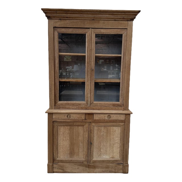 19th Century Raw Oak Dresser For Sale